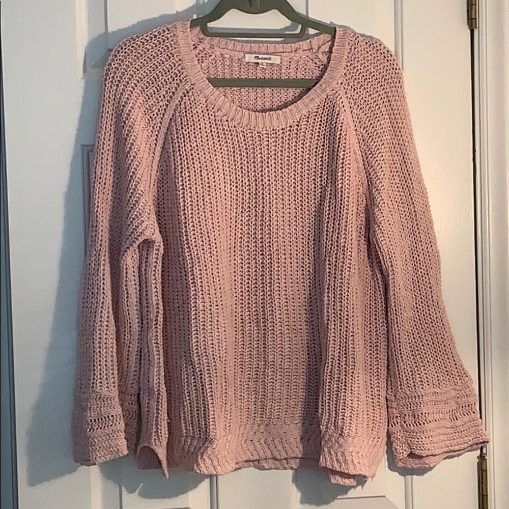Lightweight Madewell pink sweater